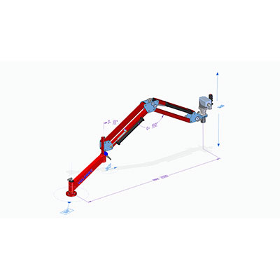 RAYON DE TRAVAIL 2000mm