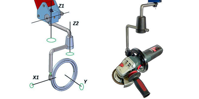 Braccio Articolato Bilanciato - ATTACCO ORBITALE C - MAX Ø 130mm